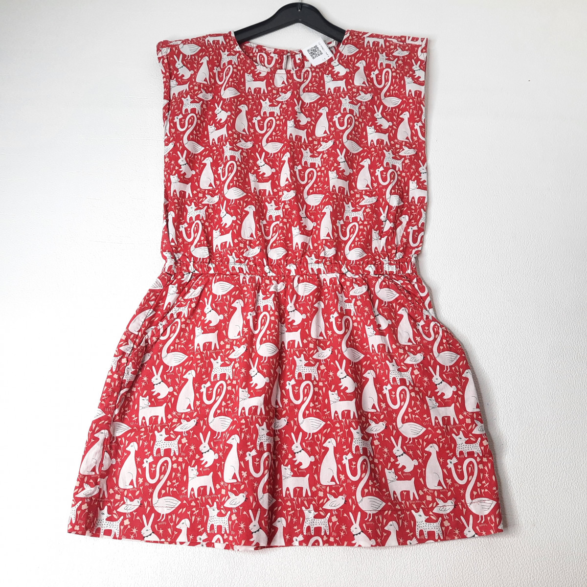 Robe rouge à motif blanc - Boutique Toup'tibou - photo 6