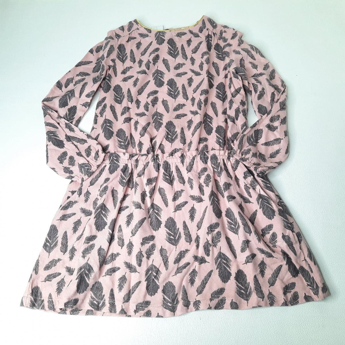 Robe saumon à motif noir - Boutique Toup'tibou - photo 7