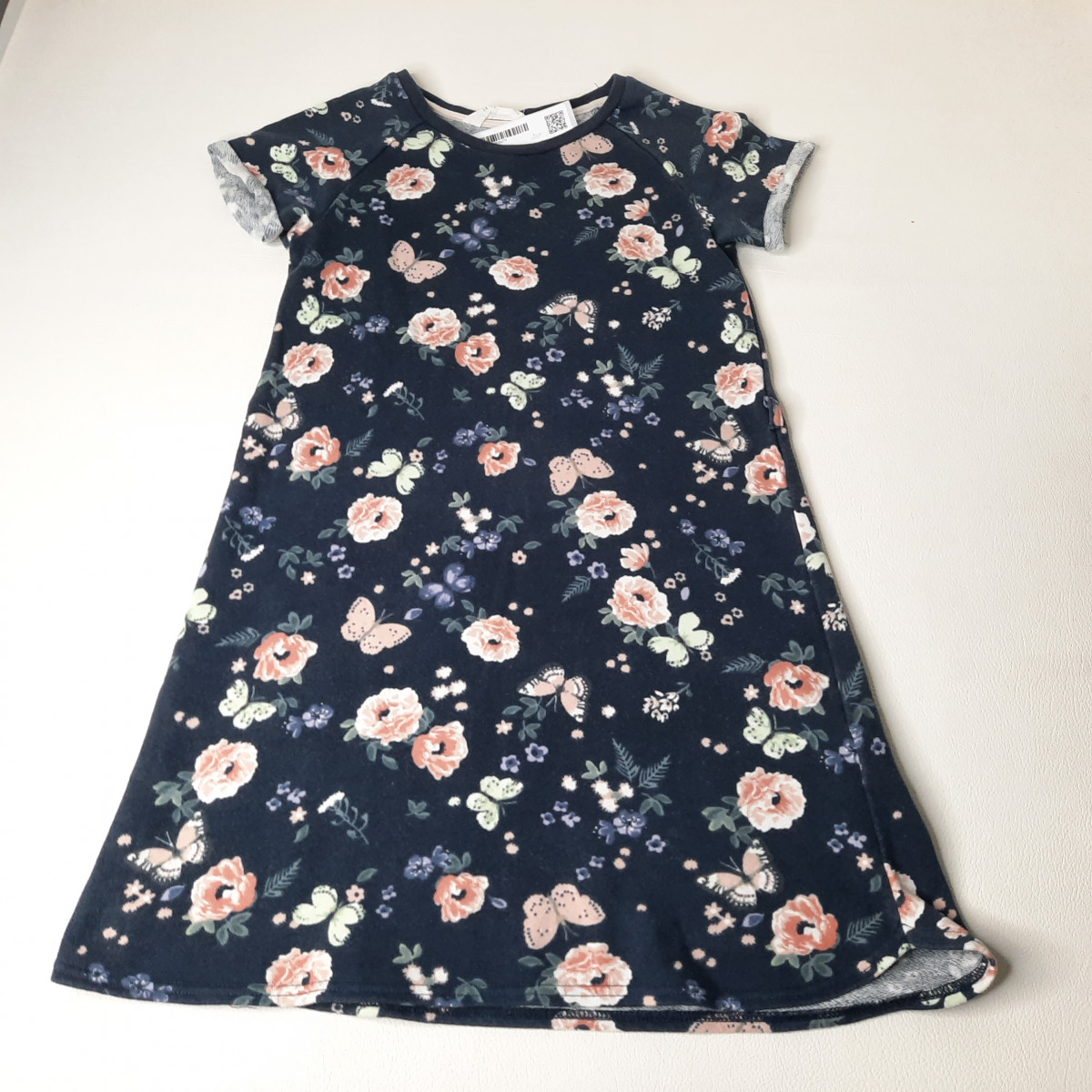 Robe marine fleuri - Boutique Toup'tibou - photo 7
