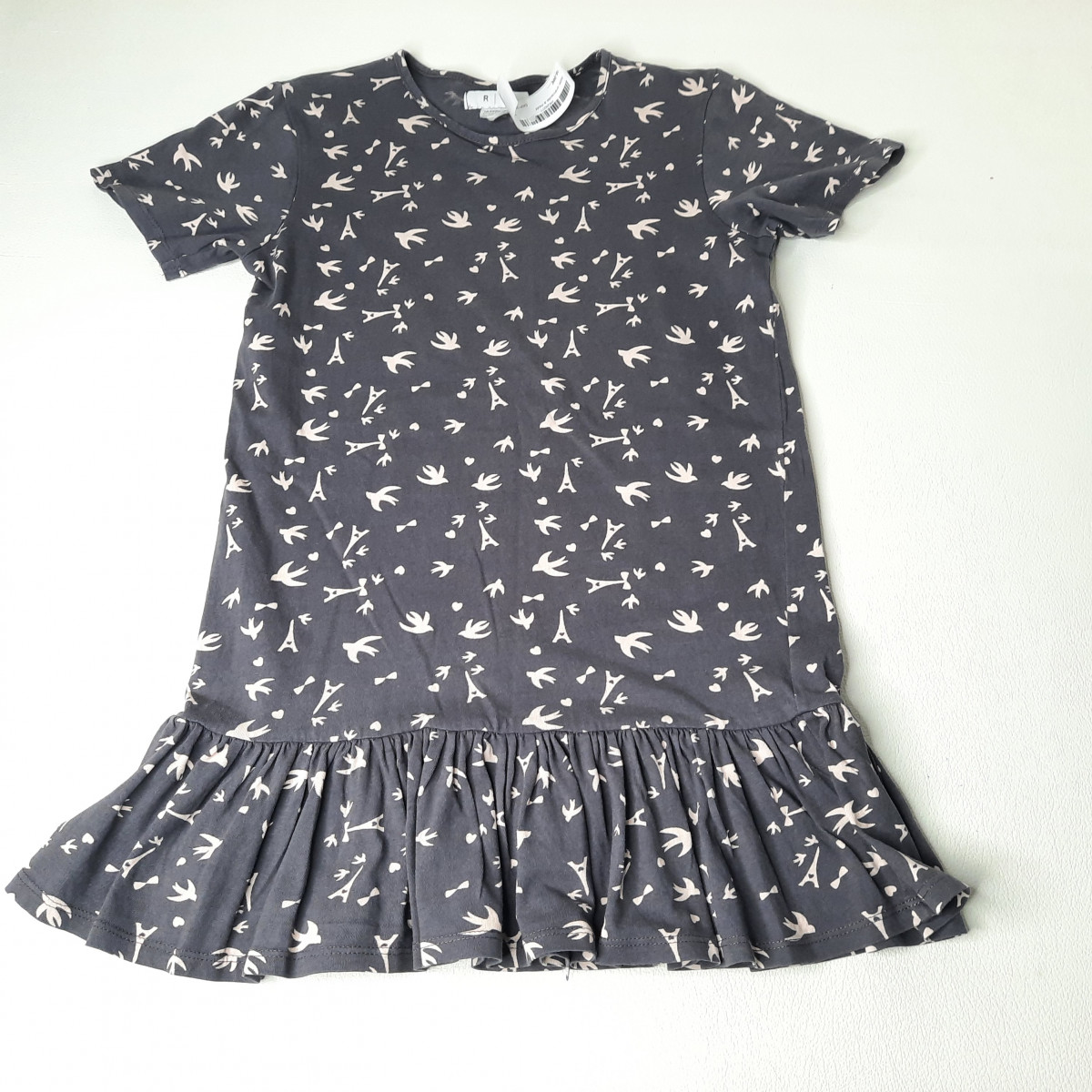 Robe anthracite à motif - Boutique Toup'tibou - photo 7