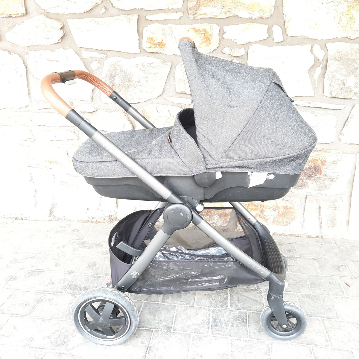 Poussette 3 en 1 Maxi cosy anthracite + base isofix - photo 7