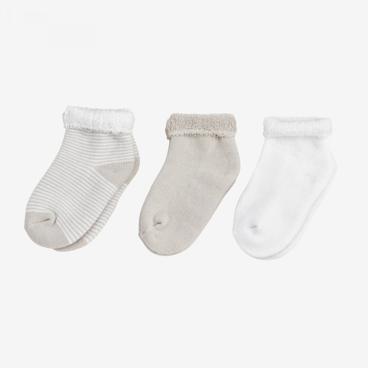 Lot de 3 paires de chaussettes Beige -Taille 0/3mois - 807 5009 - photo 6