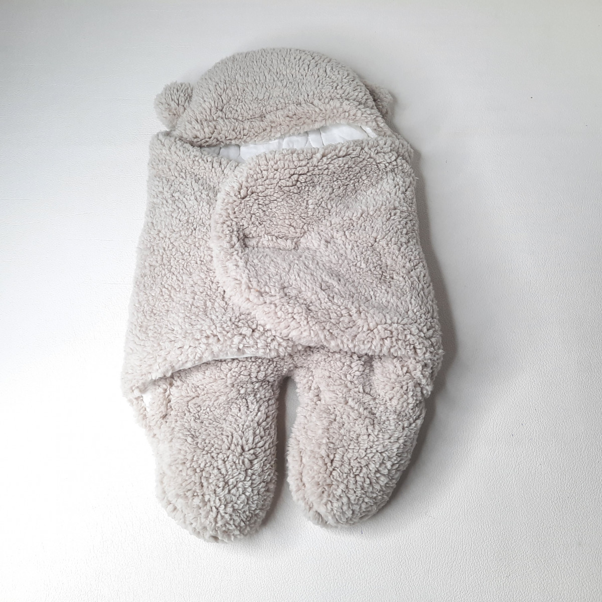 Nid d ange beige bouclette - photo 6
