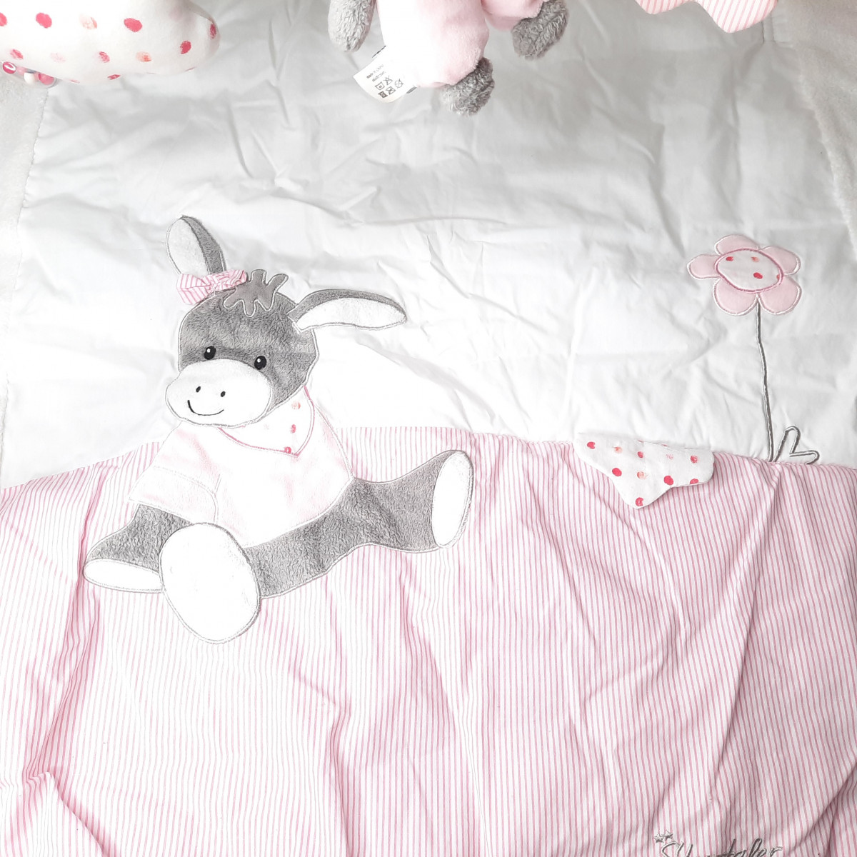 Tapis d eveil ton de rose et blanc - photo 7