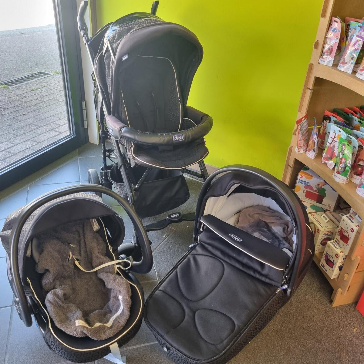 Poussette 3 en 1 Chicco noir - Boutique Toup'tibou - photo 6