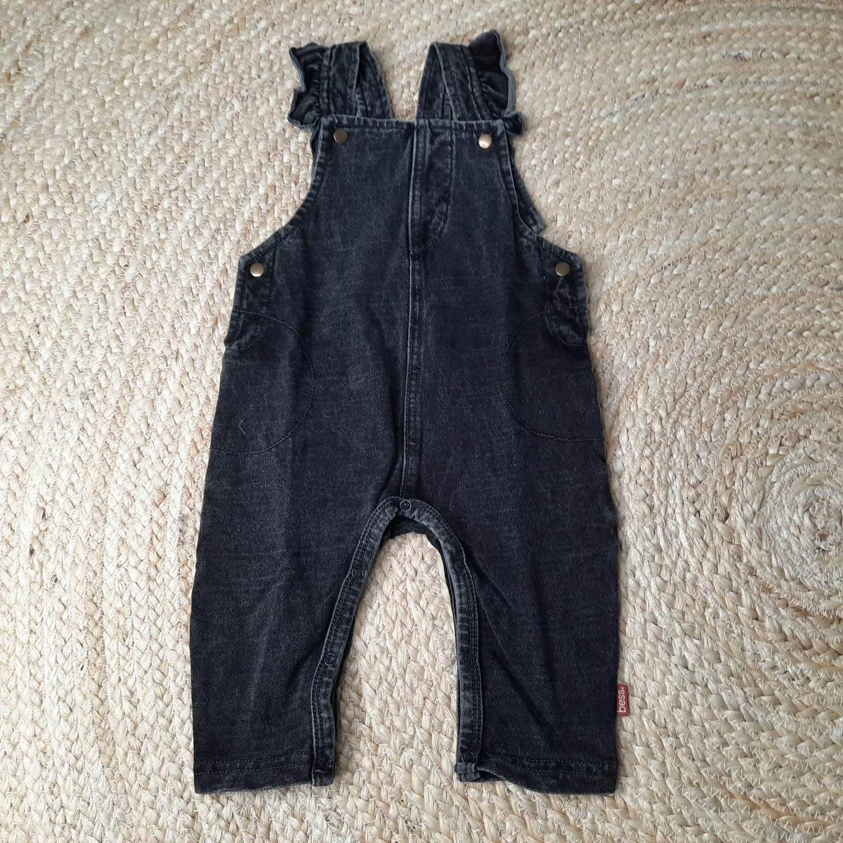 Salopette jeans anthracite - Boutique Toup'tibou - photo 6