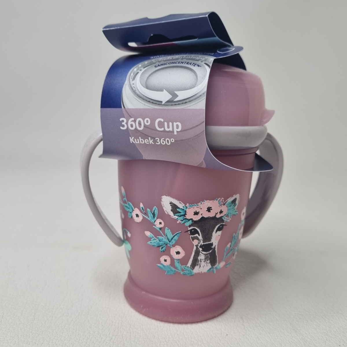 Tasse 360° 250ml - Biche rose - Boutique Toup'tibou