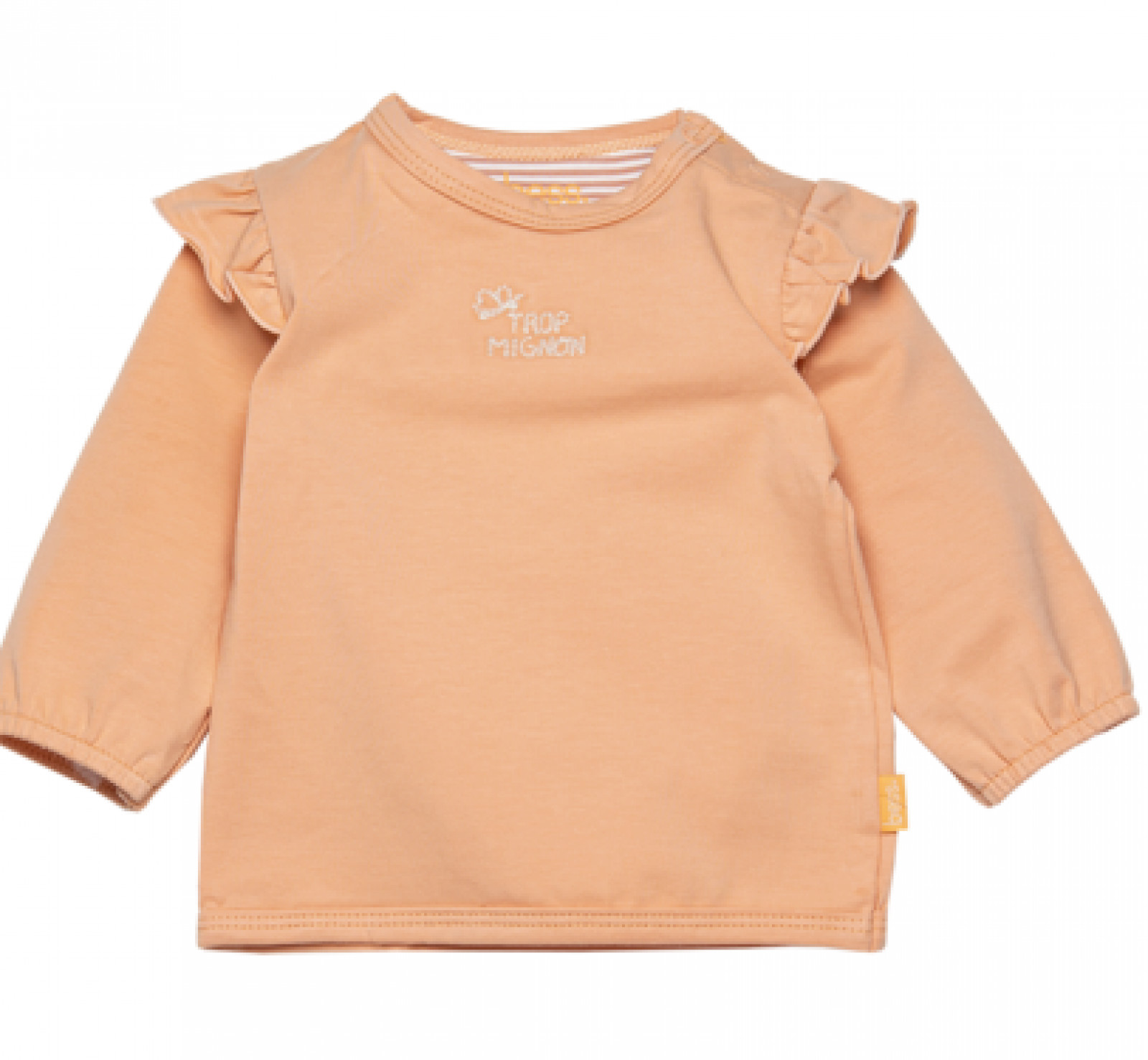 T-shirt manches longues Ruffles Peach - Boutique Toup'tibou - photo 6