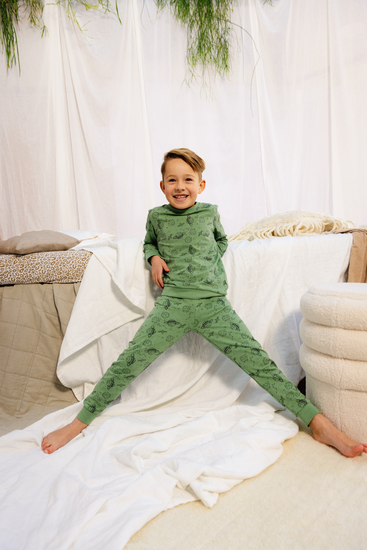 Pyjama 2pcs Green Space - Boutique Toup'tibou - photo 6