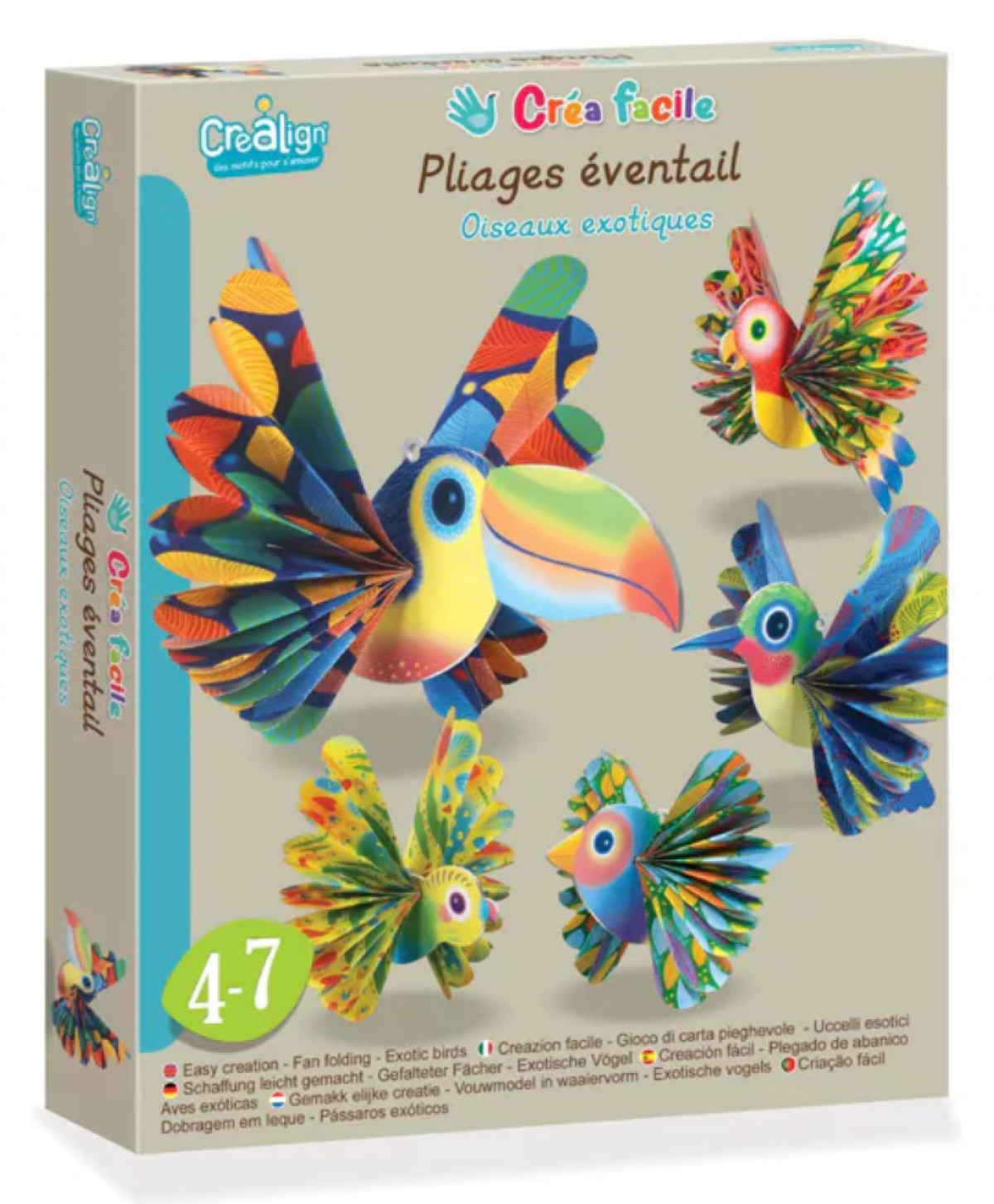 Pliages éventails - Oiseaux exotiques - Boutique Toup'tibou - photo 6