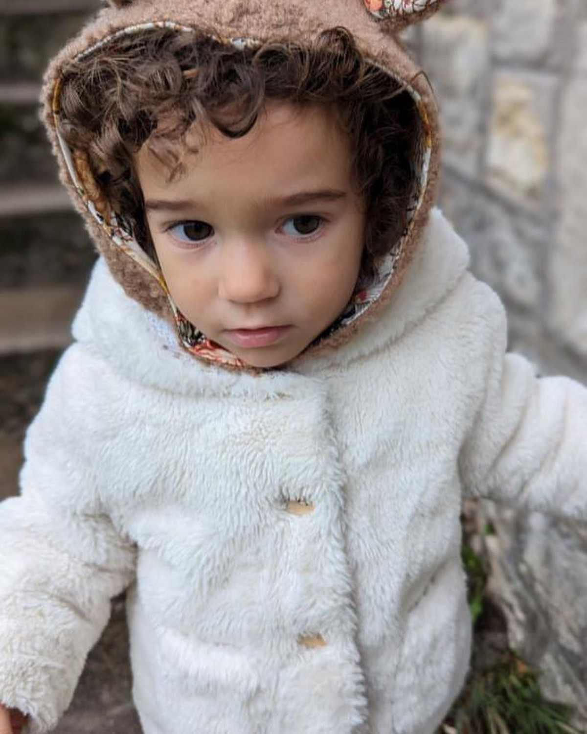 Cagoule taupe int. fleuri - photo 7