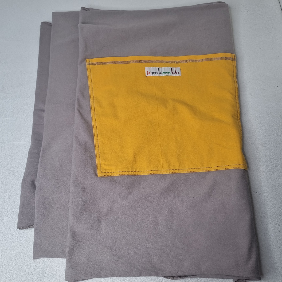 Echarpe de portage JPMBB beige et ocre - photo 6