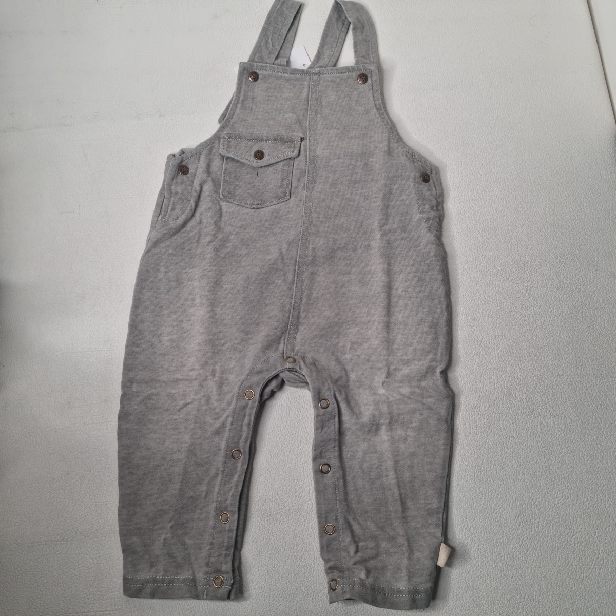 Salopette grey denim - Boutique Toup'tibou - photo 6