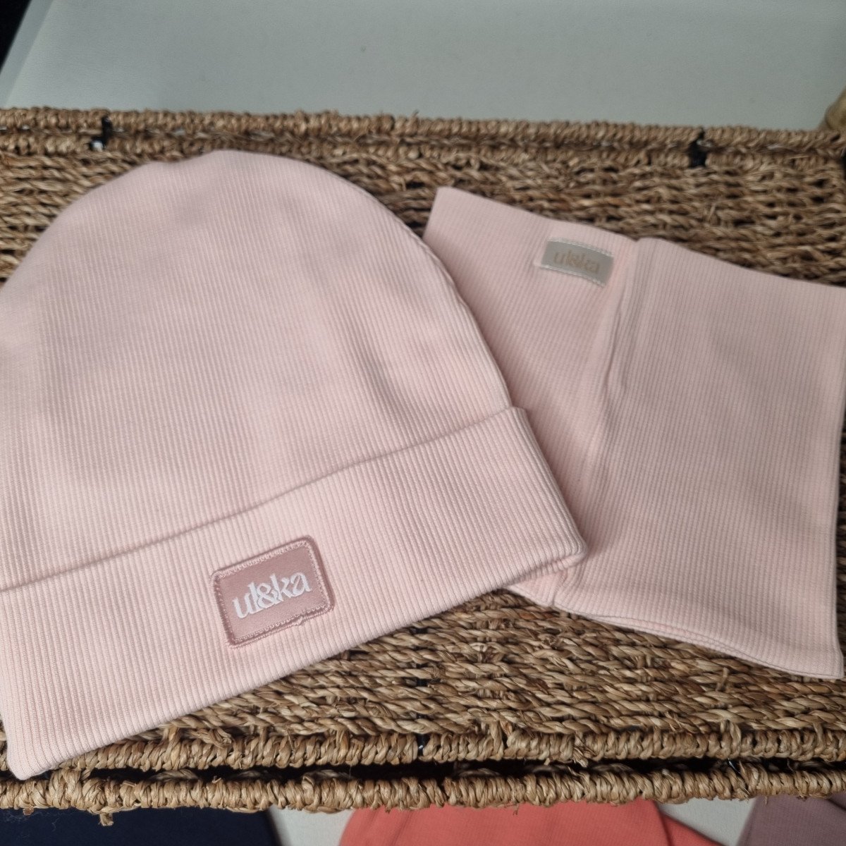 Set bonnet + col Peach Line - Boutique Toup'tibou - photo 6