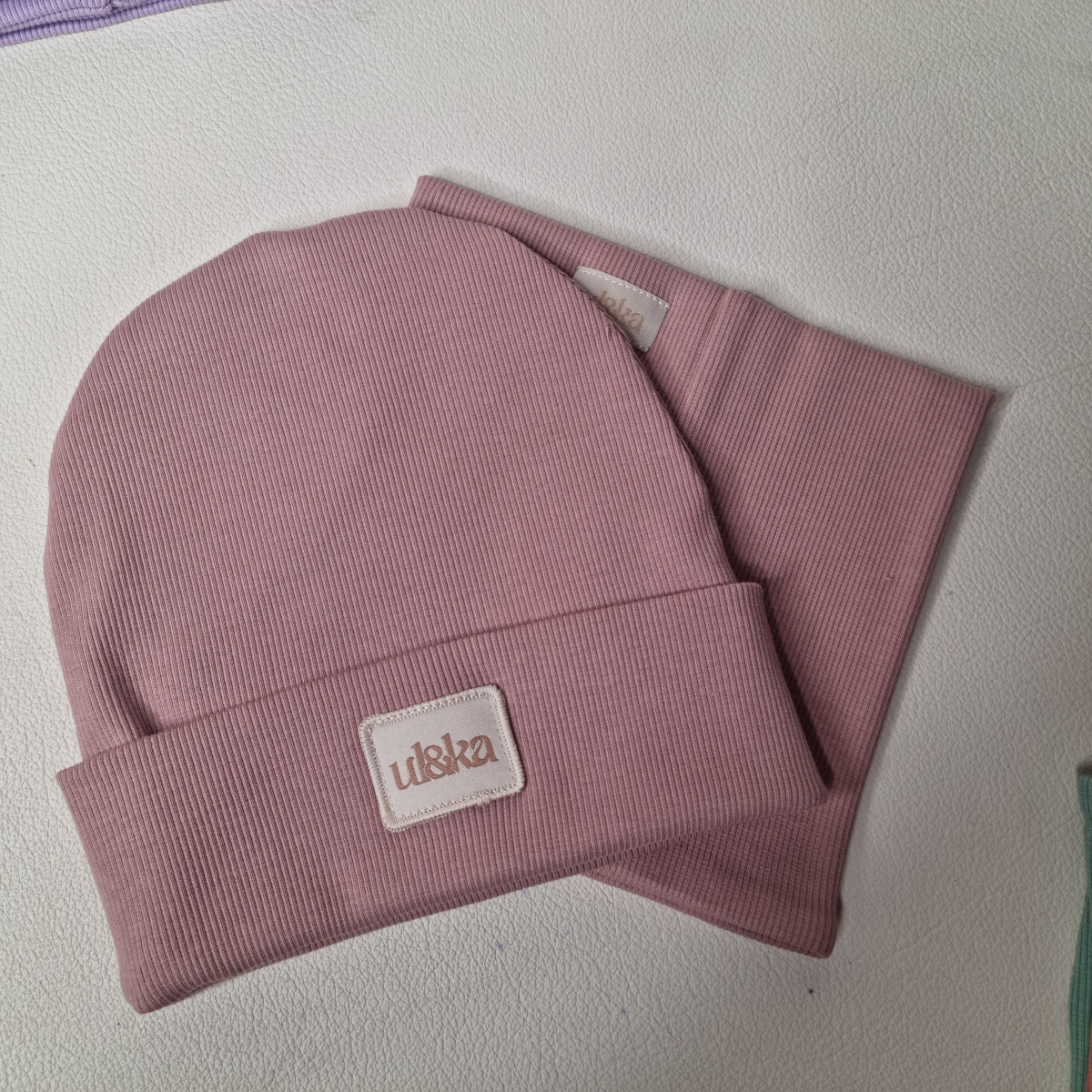 Set bonnet + col Dusty Line - Boutique Toup'tibou - photo 6