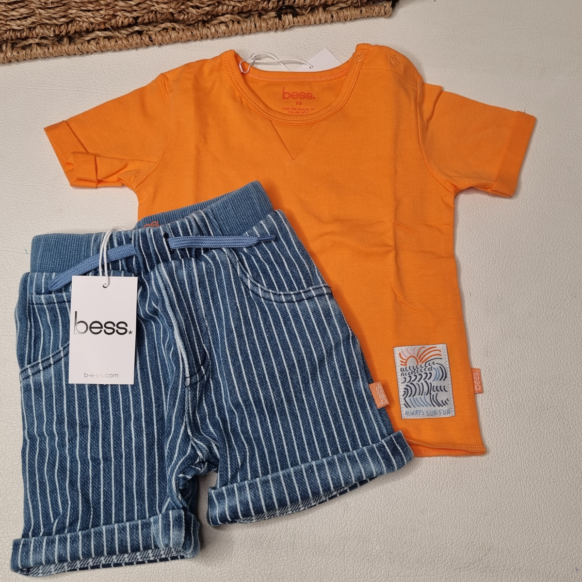 Short Denim Striped - photo 7