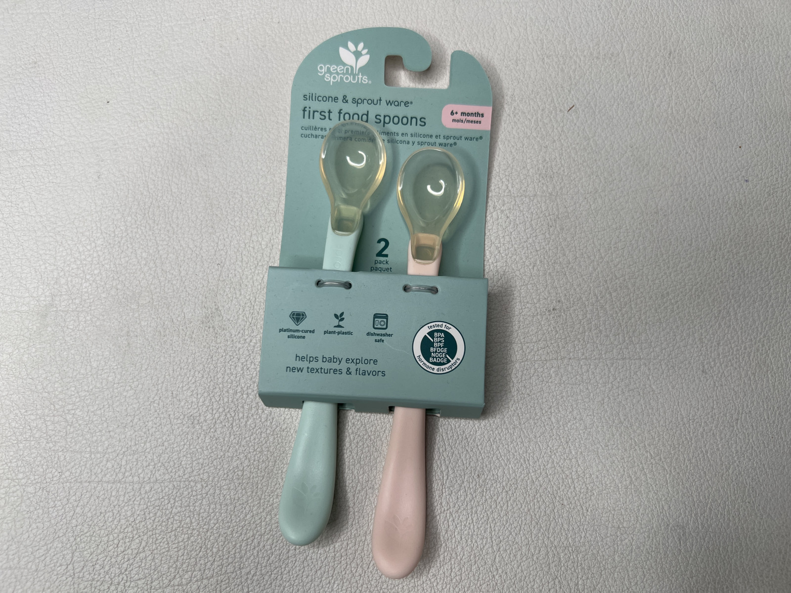 Cuillères silicone sauge pamplemousse - photo 6