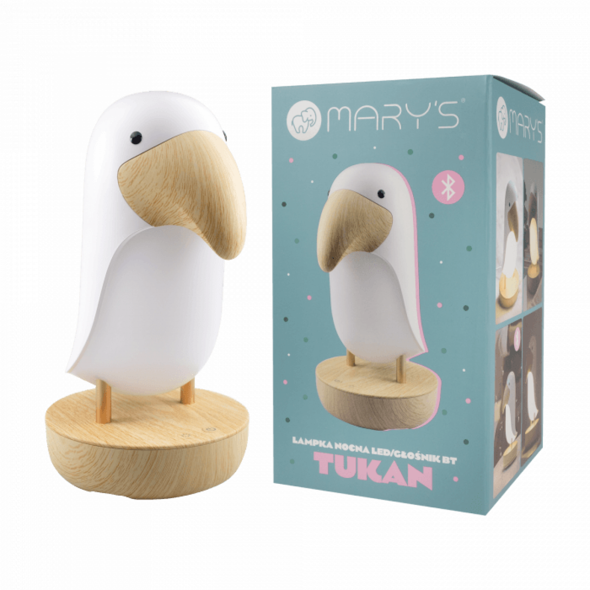 Veilleuse haut parleur Toucan blanc - photo 8