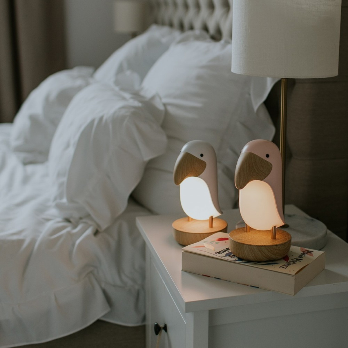 Veilleuse haut parleur Toucan rose - photo 8