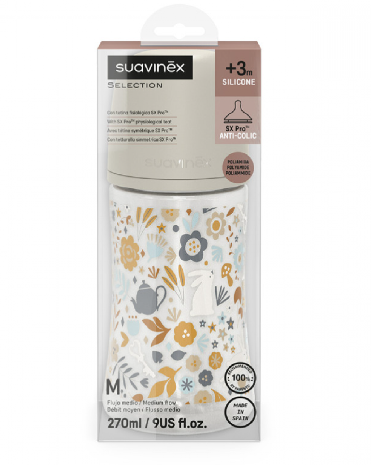 Biberon 270ml tétine SXPro M - Wonderland Beige - photo 7