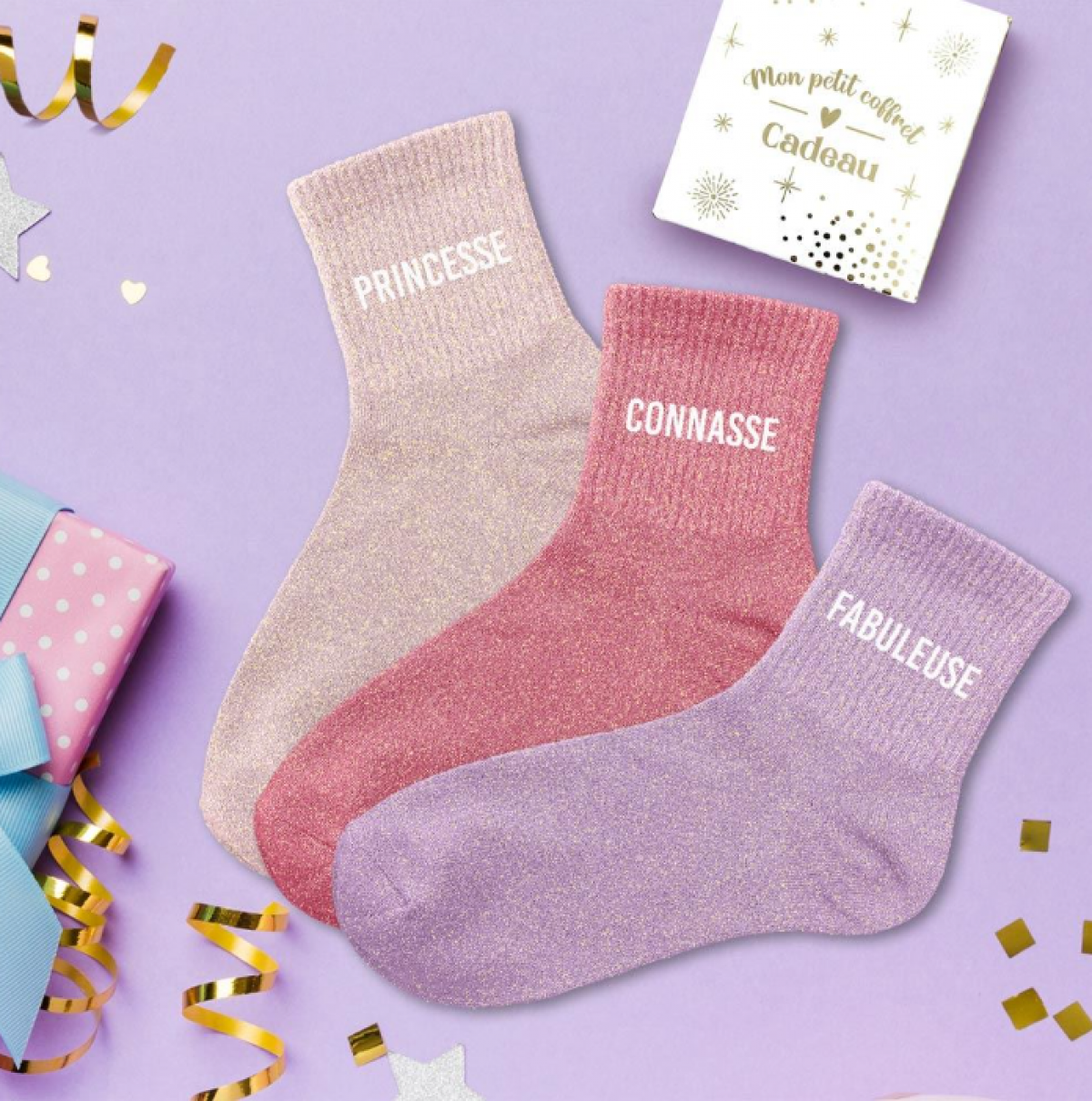 Chaussettes paillettes & dépareillées - photo 6