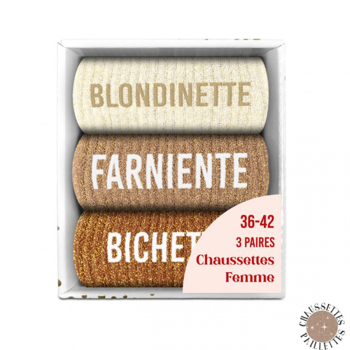 Coffret trio chaussettes paillettes 36-42 - Assortiment - photo 10
