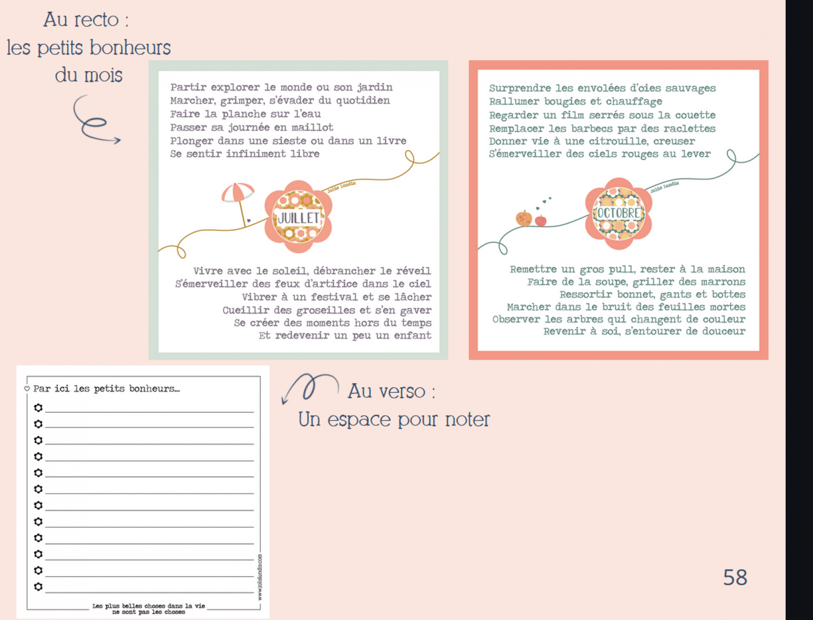 Box une année de petits bonheurs socle en bois - Jolis Lundis - photo 9