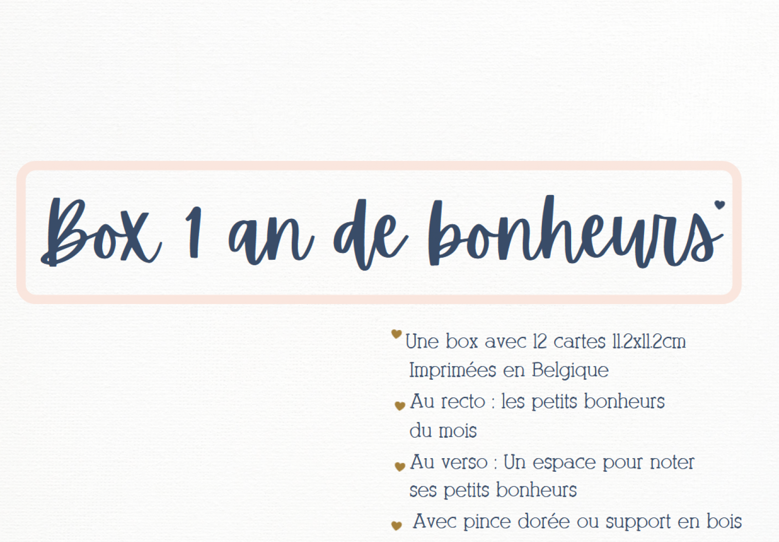 Box une année de petits bonheurs socle en bois - Jolis Lundis - photo 7