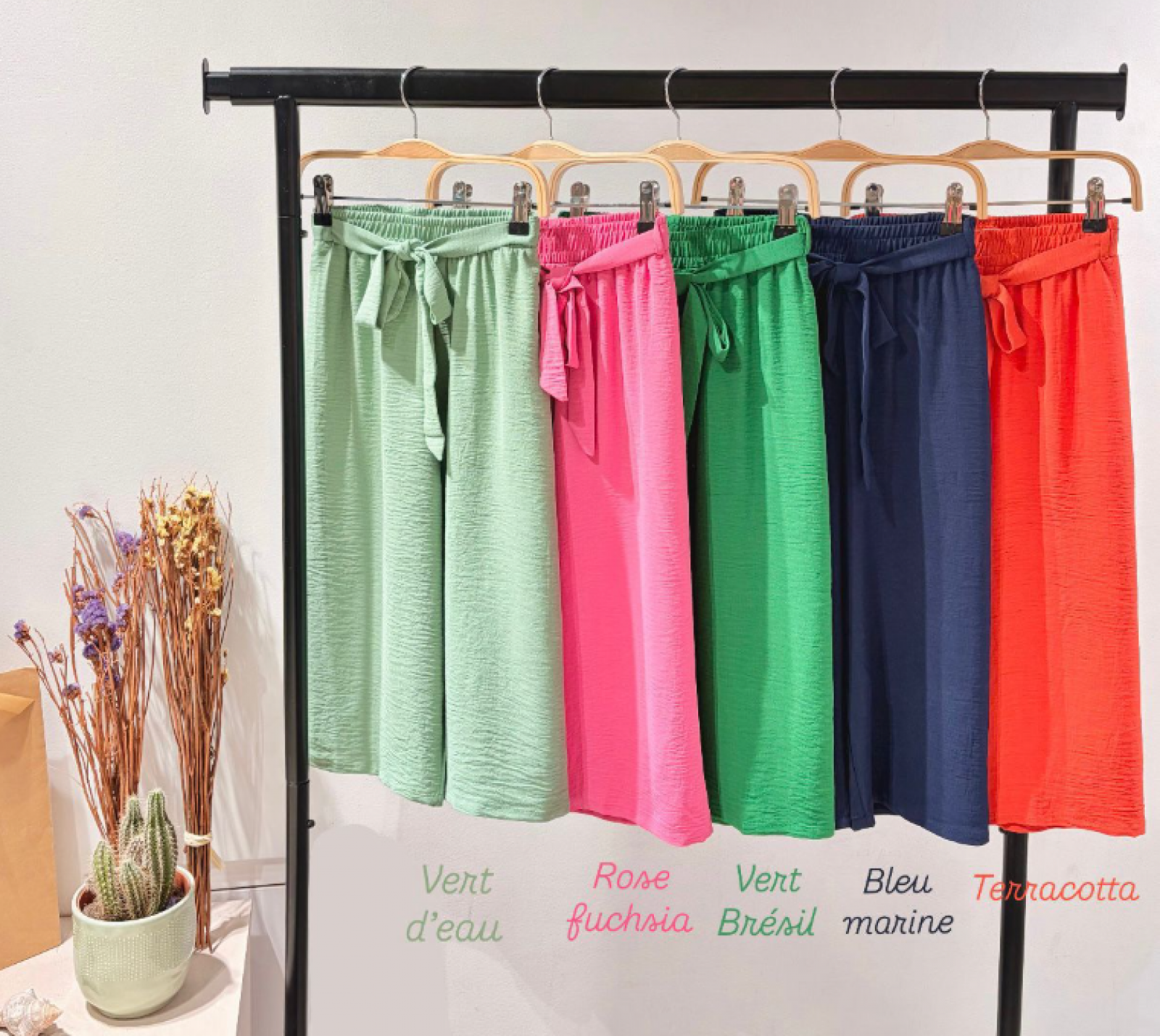 Pantalon fluide uni - Marine - photo 7