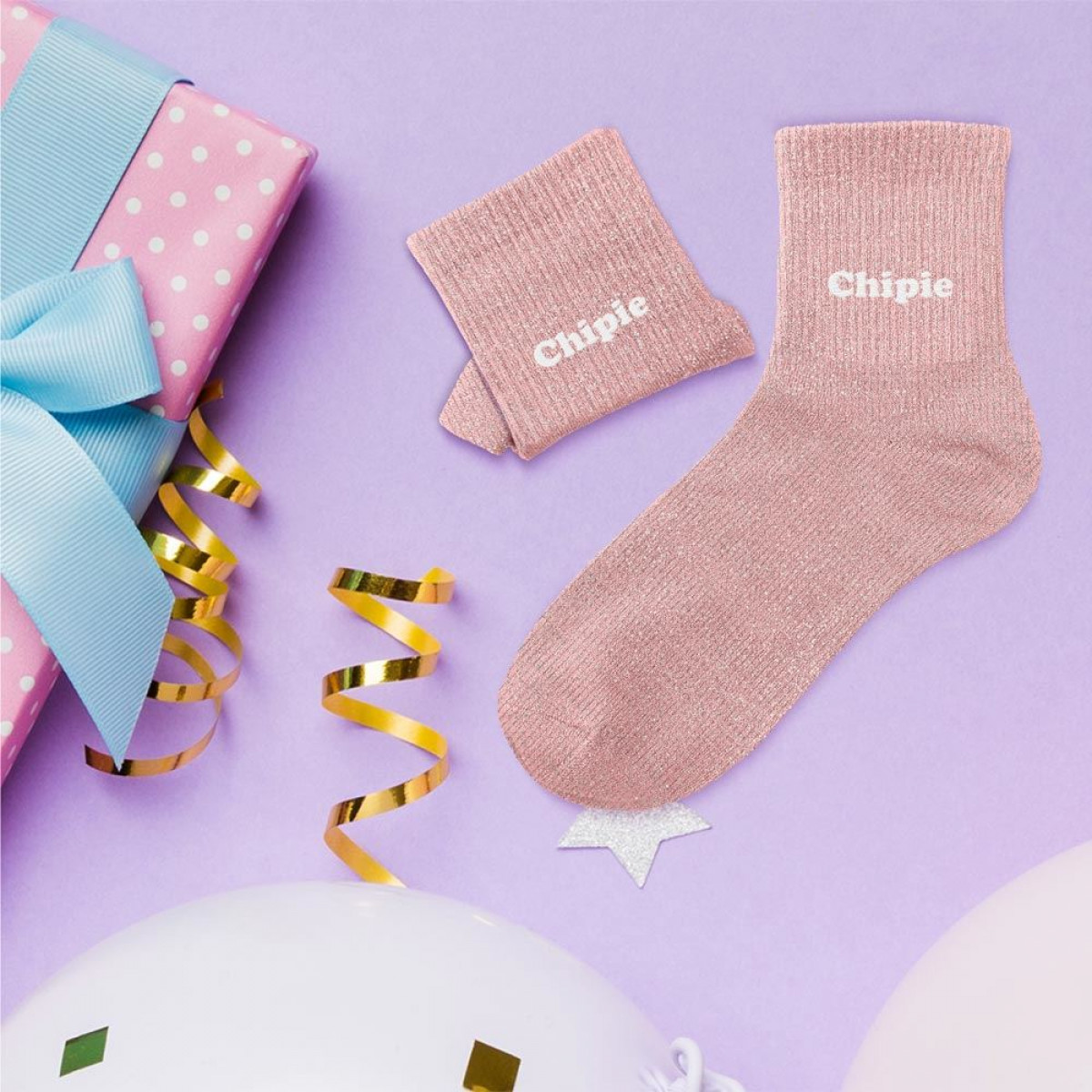 Chaussettes paillettes, à messages & dépareillées - Enfant - photo 28