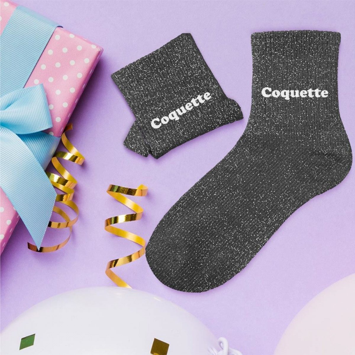 Chaussettes paillettes, à messages & dépareillées - Enfant - photo 36