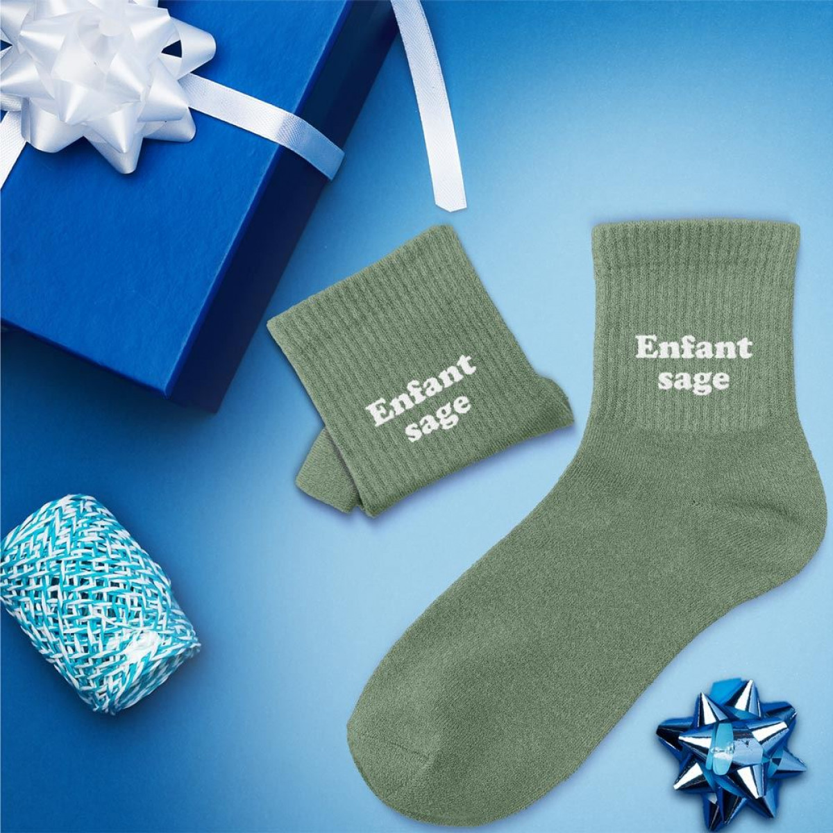 Chaussettes paillettes, à messages & dépareillées - Enfant - photo 7