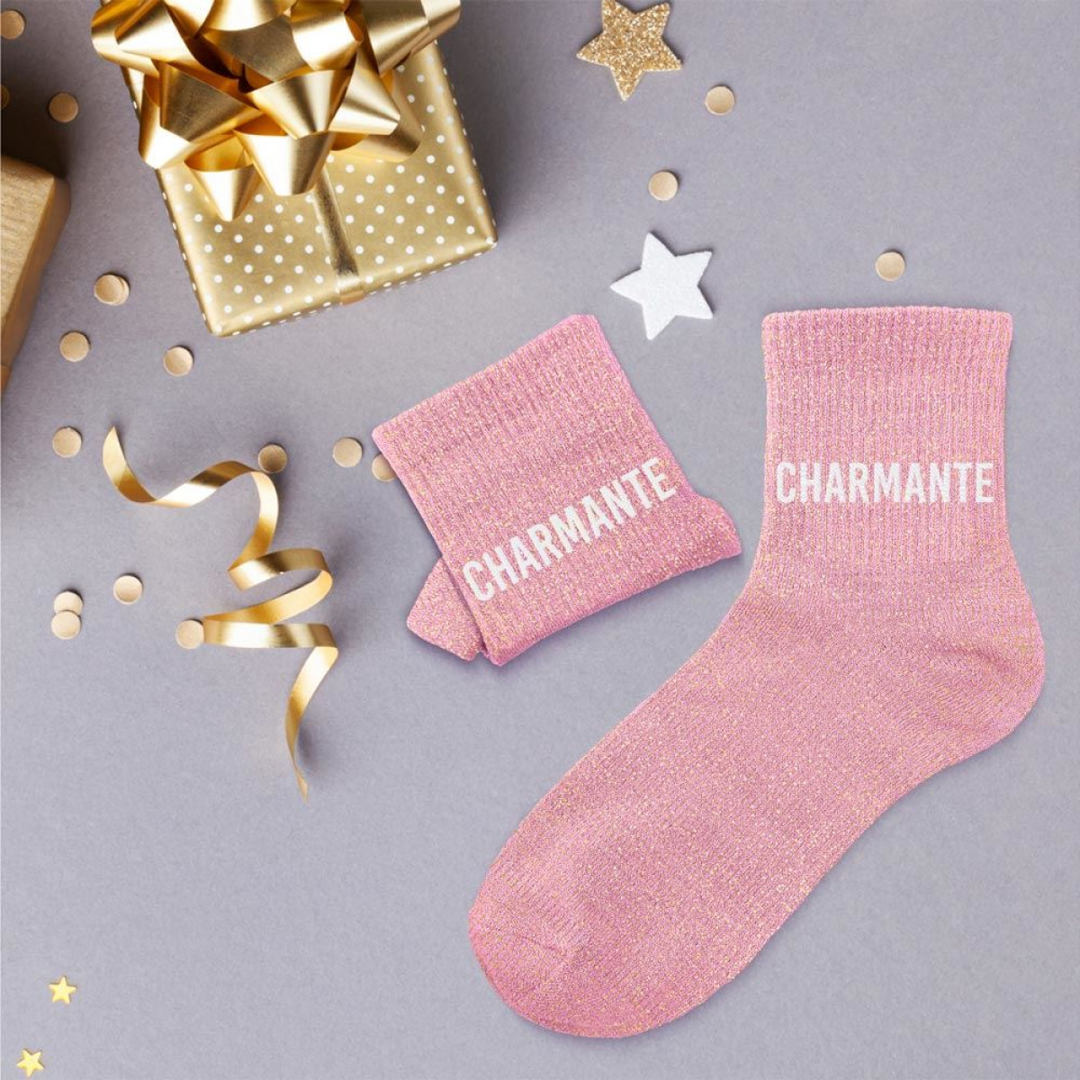 Chaussettes à paillettes, à messages & dépareillées - Adulte - photo 32