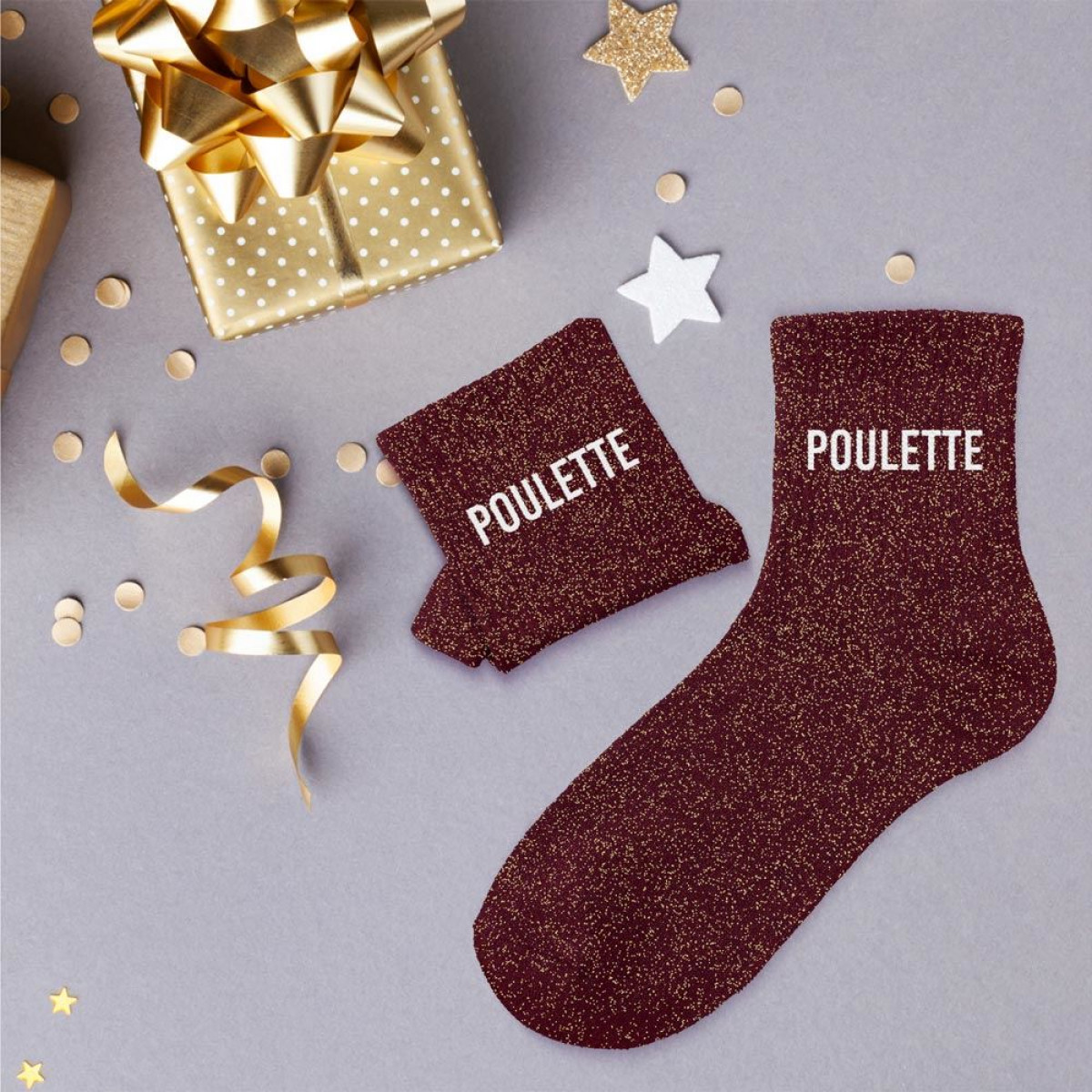 Chaussettes à paillettes, à messages & dépareillées - Adulte - photo 31