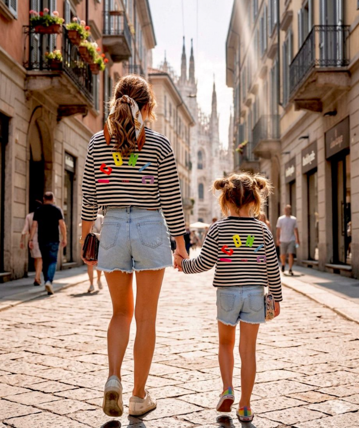 Sweat oversize rayé Iconic marine - Dame - photo 7