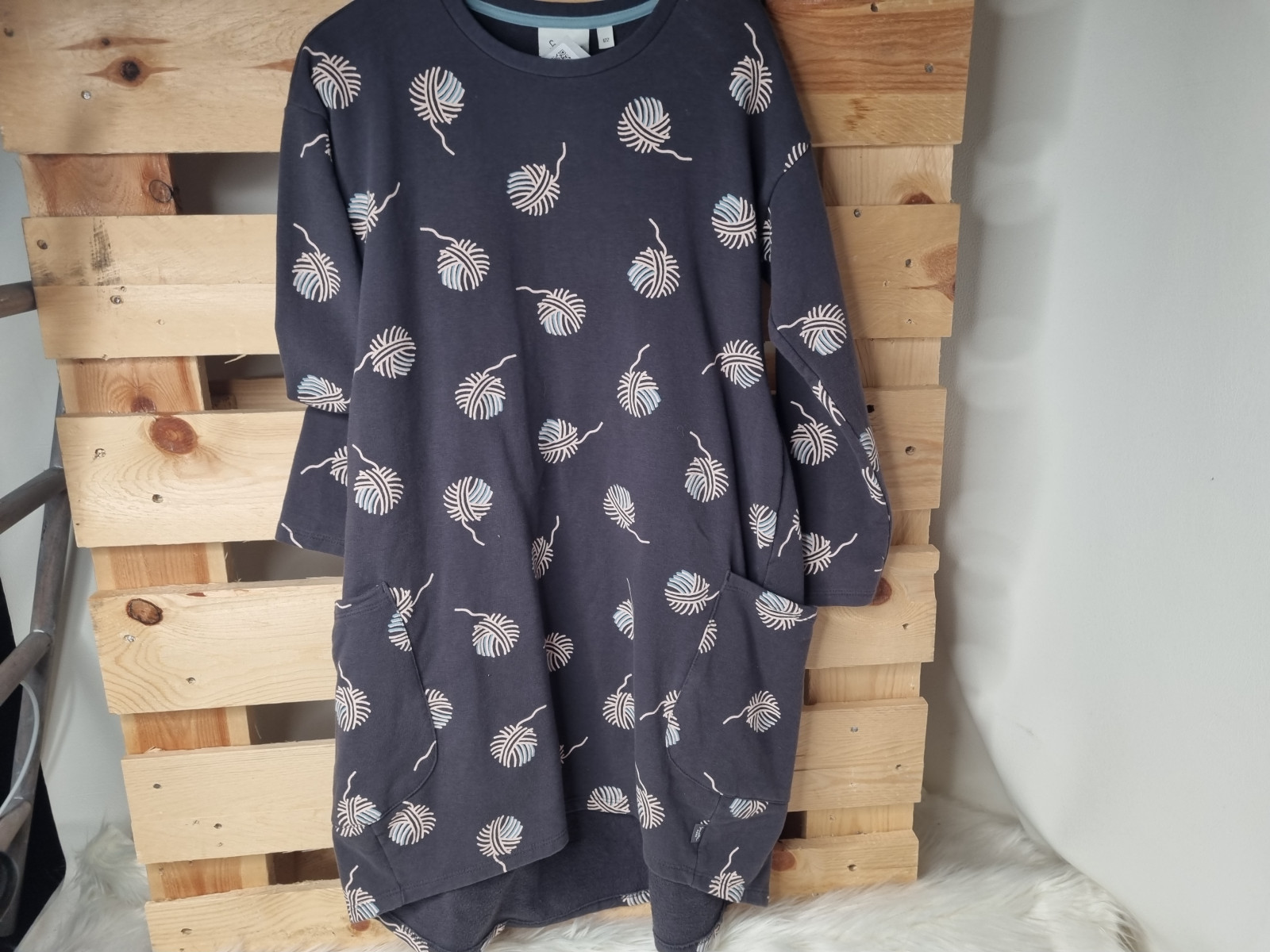 Robe gris à motif - photo 7