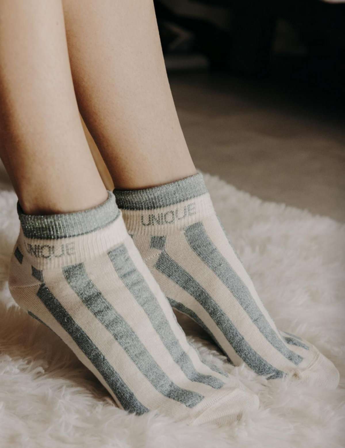 Chaussettes sneakers fantaisie lurex Poule House - ass - photo 8