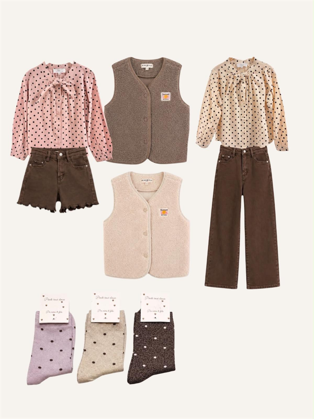 Gilet sans manches moumoute taupe - photo 7