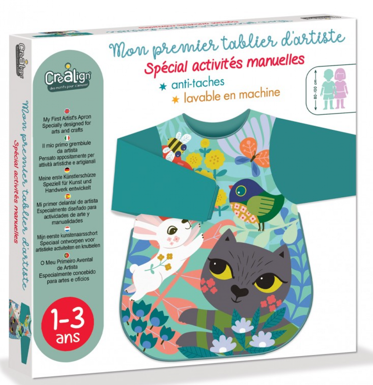 Mon 1er tablier d artiste chat 1-3 ans - photo 7
