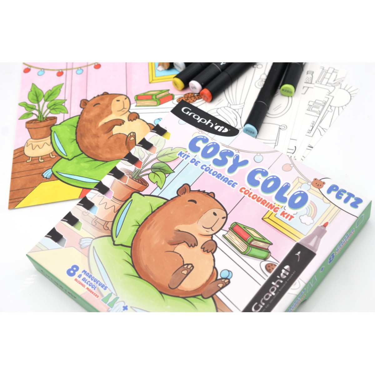 GRAPH'IT Kit de coloriage Cosy Time - PETZ - photo 6