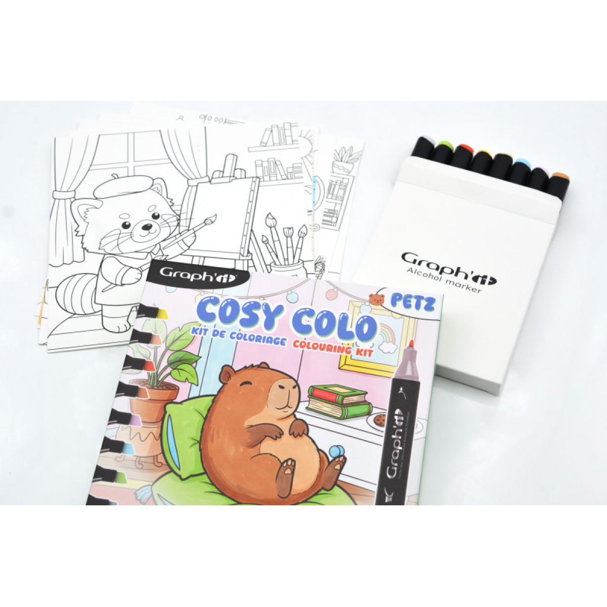 GRAPH'IT Kit de coloriage Cosy Time - PETZ - photo 9