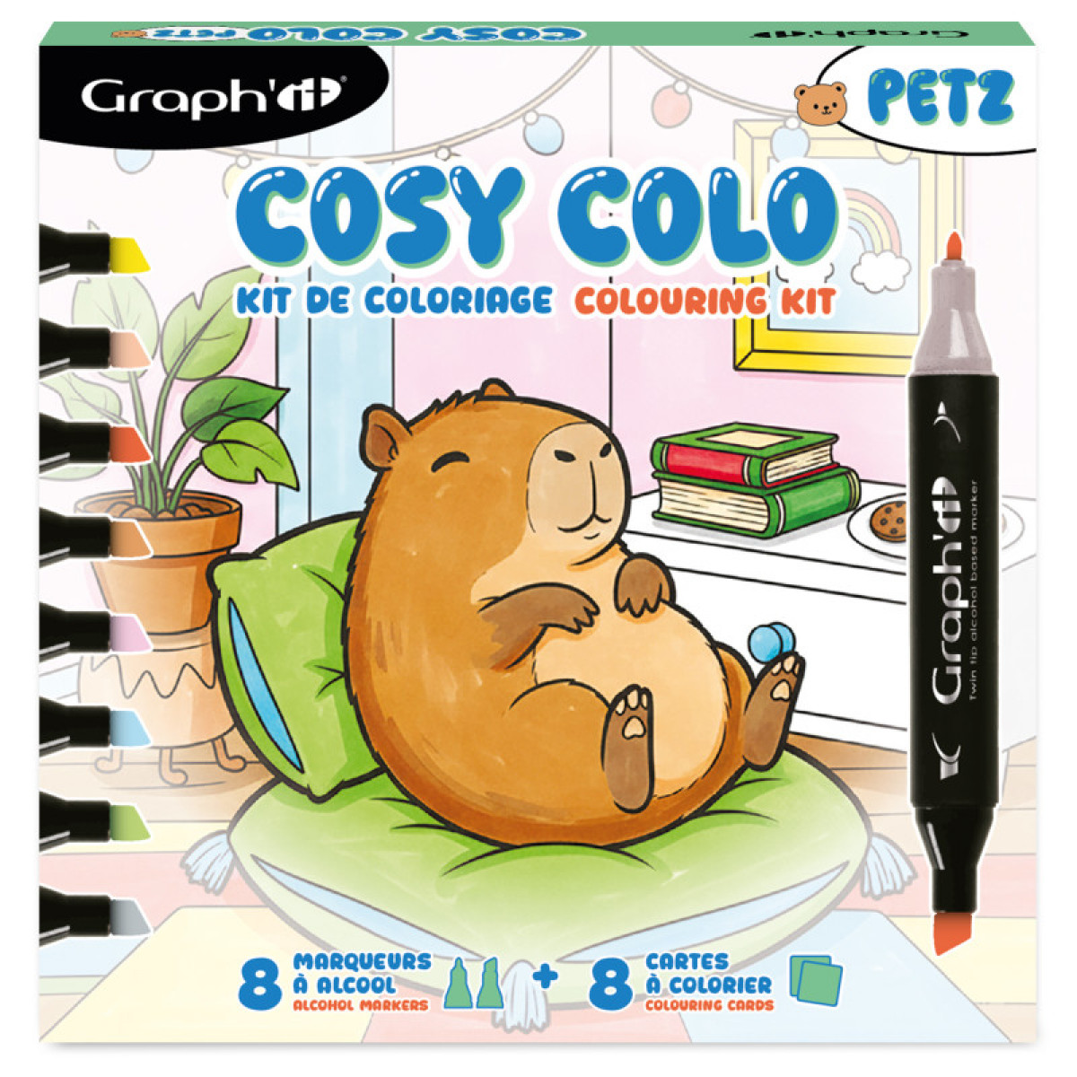GRAPH'IT Kit de coloriage Cosy Time - PETZ - photo 11