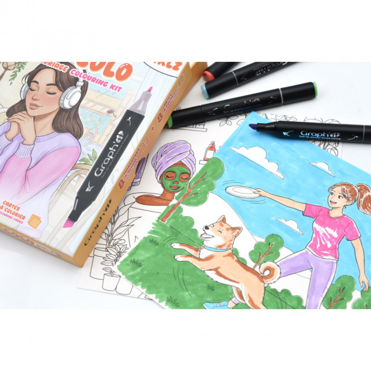 GRAPH'IT Kit de coloriage Cosy Time - GIRLZ - photo 8