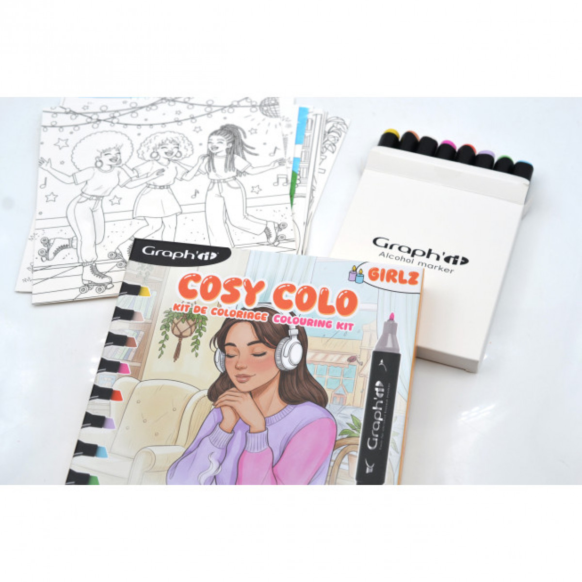 GRAPH'IT Kit de coloriage Cosy Time - GIRLZ - photo 9