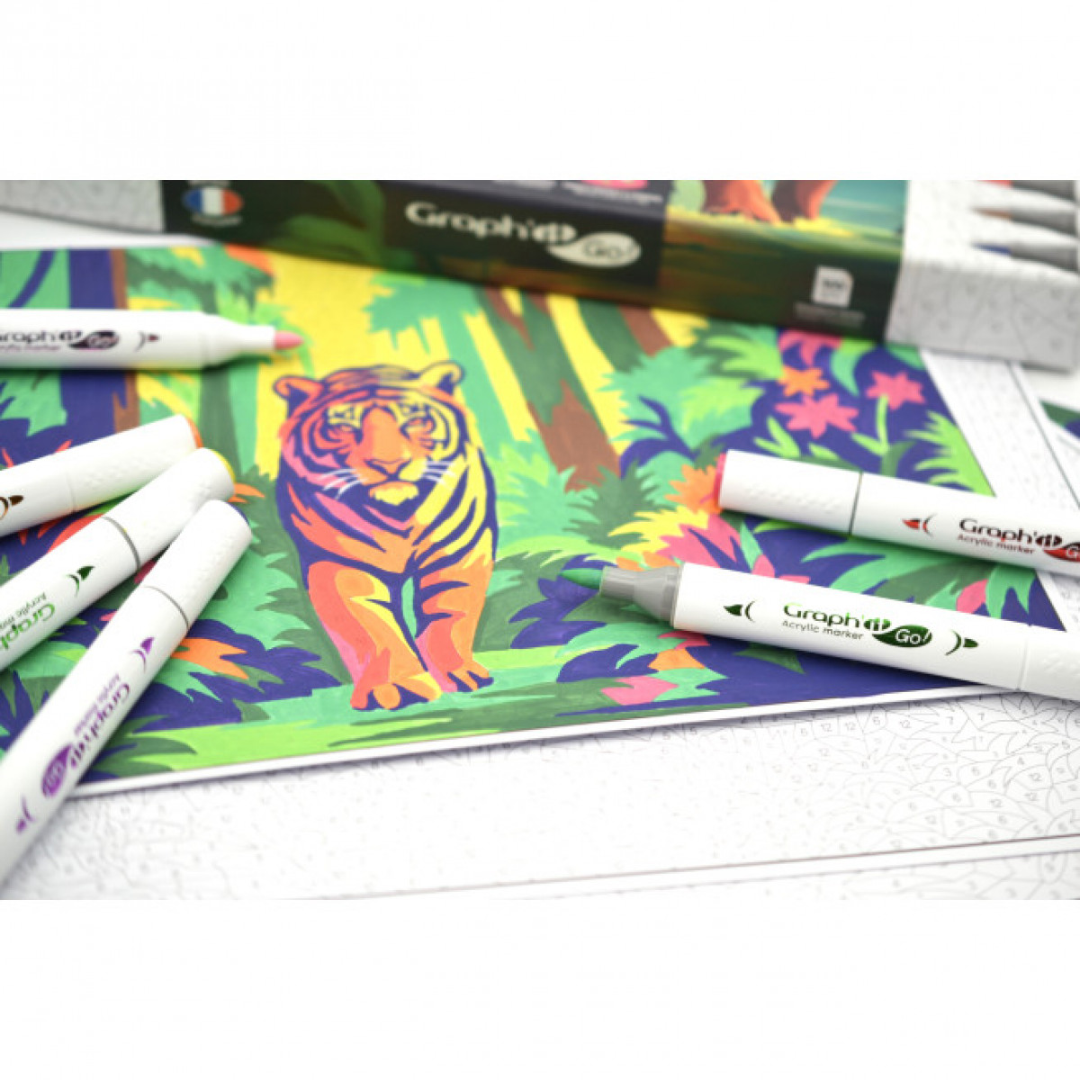 GRAPH'IT GO Kit Coloriage Mystère - AVENTURE TROPICALE - photo 7
