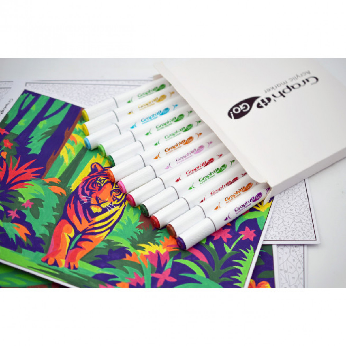 GRAPH'IT GO Kit Coloriage Mystère - AVENTURE TROPICALE - photo 8