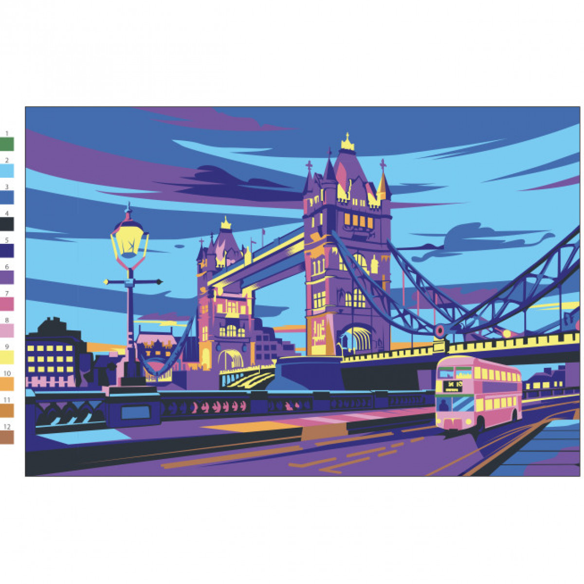 GRAPH'IT GO Kit Coloriage Mystère - CITY SUNSET - photo 8