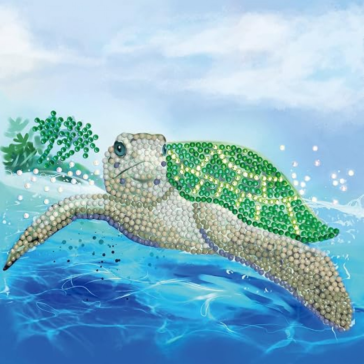 CRYSTAL ART Kit Carte à diamanter 18x18cm Tortue - photo 7