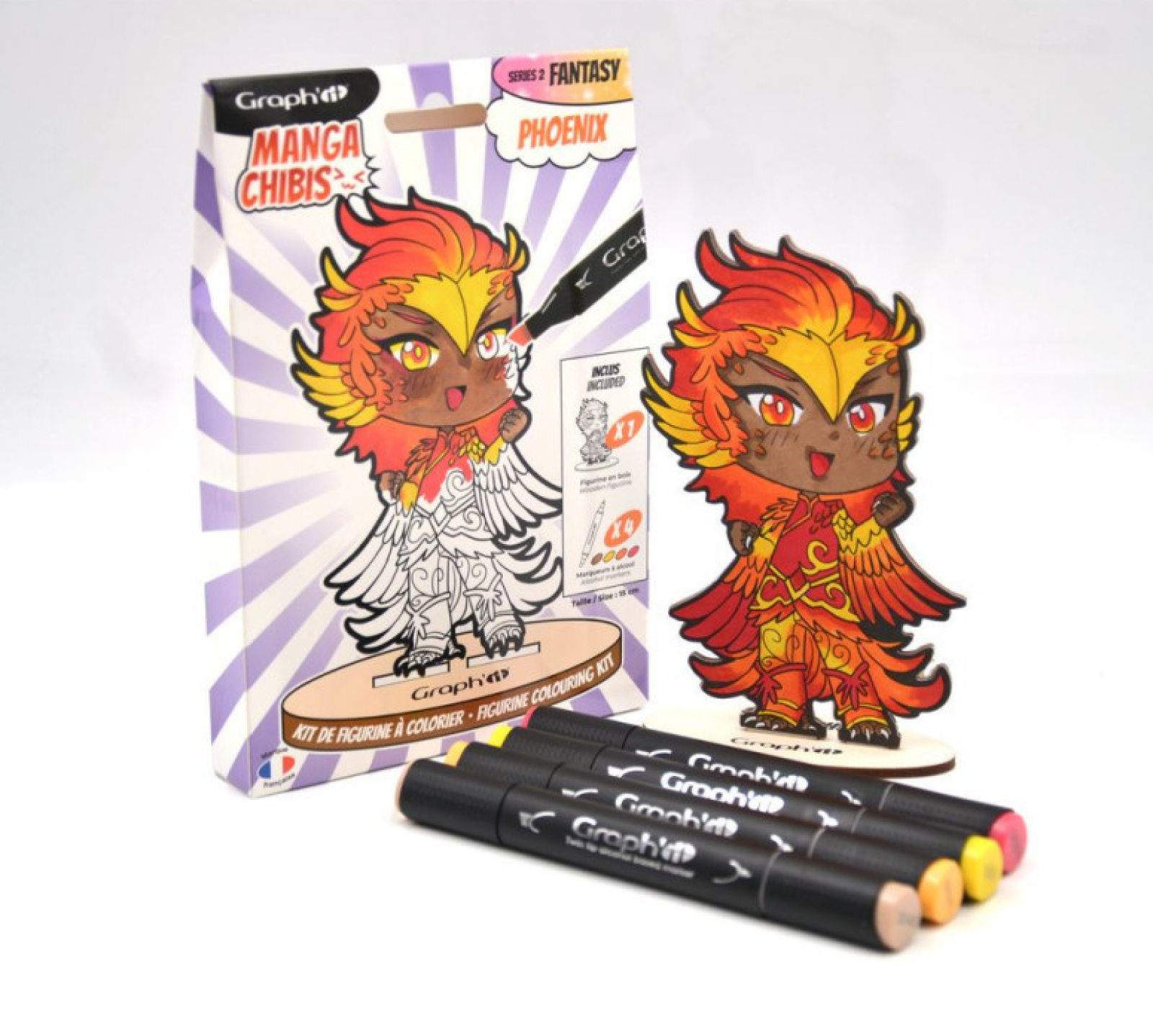 GRAPH'IT CHIBIS - KIT COLORIAGE FIGURINE - PHOENIX - photo 6