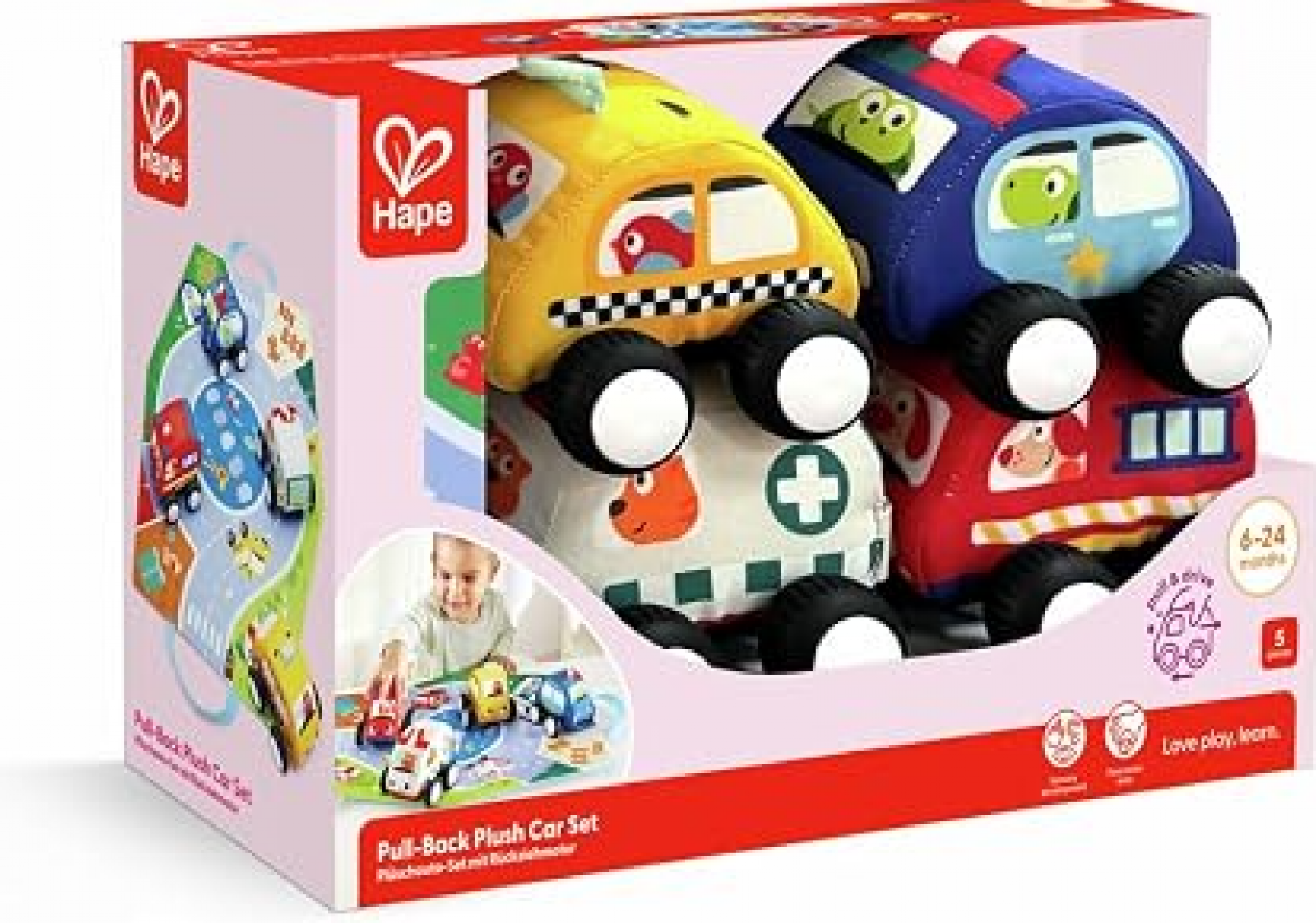 Pull Back Plush Car Set - photo 7